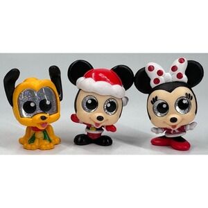 Disney Doorables Christmas Santa Mickey Mouse Minnie Pluto Exclusive Retired NEW